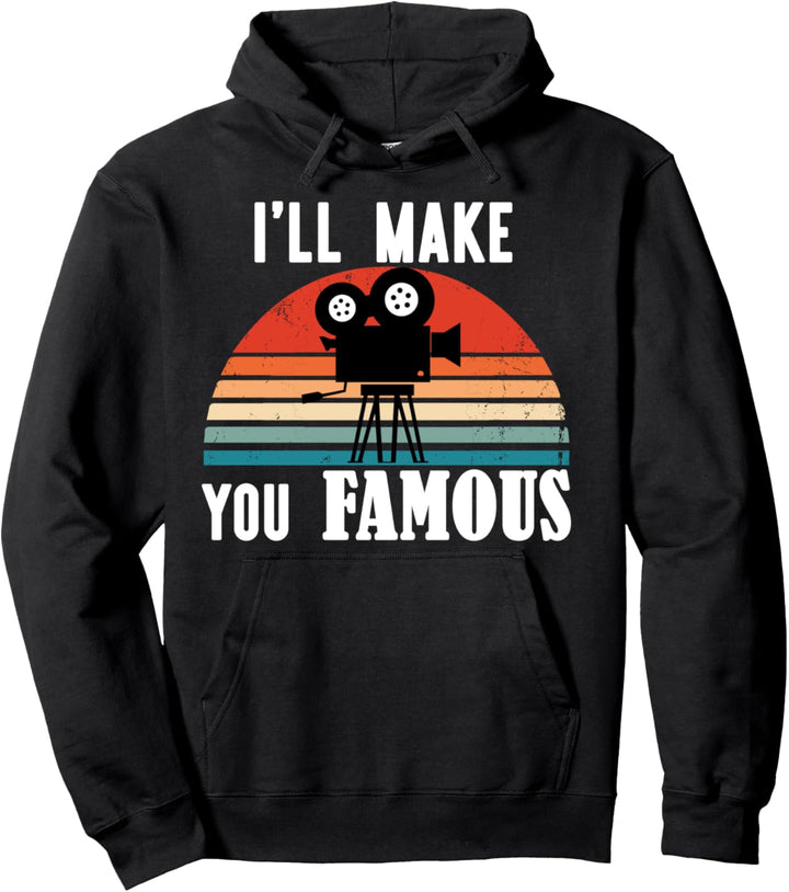Vintage Retro Kamera Fotograf Filmemacher Pullover Hoodie