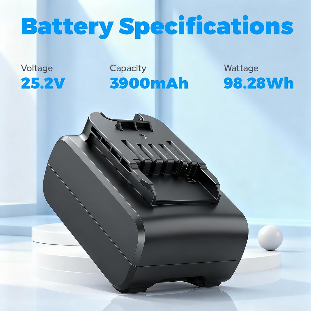 ASUNCELL 3900mAh 25,2V Akku für Philips AquaTrio 9000 Series Nass-Trockensauger, Lithium-Ionen Ersat