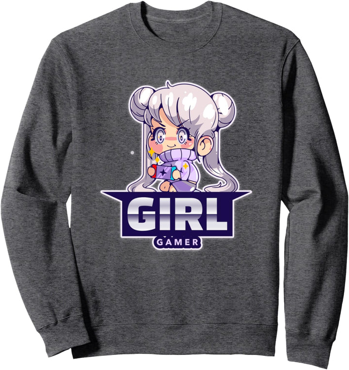 Süsses Anime-T-Shirt für Mädchen, Motiv: Manga, ästhetisch Sweatshirt