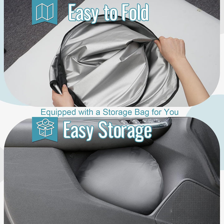 [Upgrade] CDEFG Kompatibel mit Nissan Qashqai J11 2014-2021 Sonnenschutz Abdeckungen Frontscheibe So