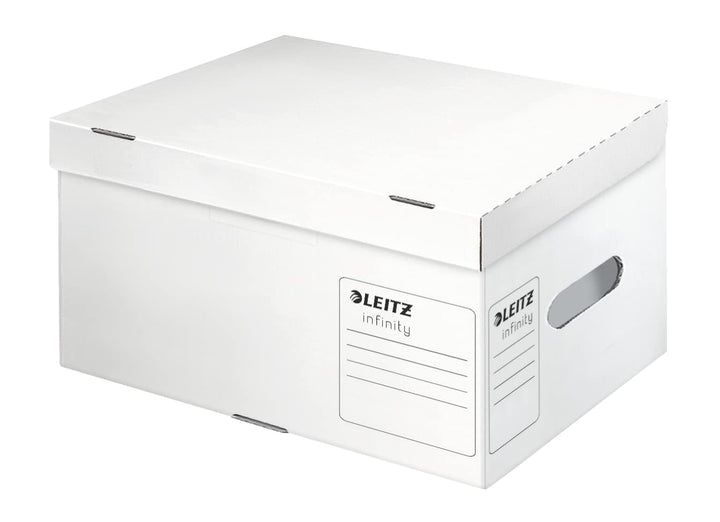 Leitz Infinity Archiv-Container, Grösse S, Schachtel für A4, Transportbox mit Deckel Oben, Faltbare