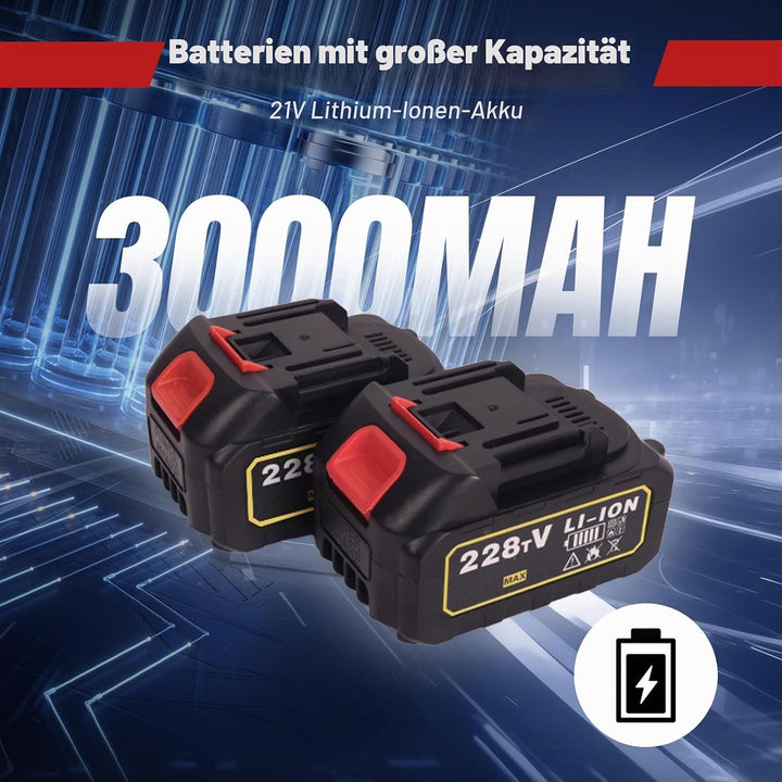 Iriisy Akku Winkelschleifer 115mm 21V Professional mit Digitalanzeige, 3 Modi Bürstenloser Winkelsch