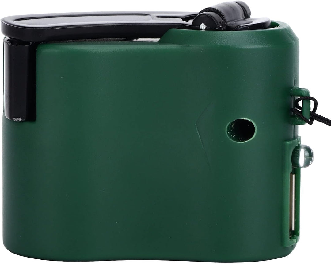 USB-Handkurbel-Handy-Ladegerät, Tragbarer Notstromgenerator mit LED-Licht für Outdoor-Wanderungen (G