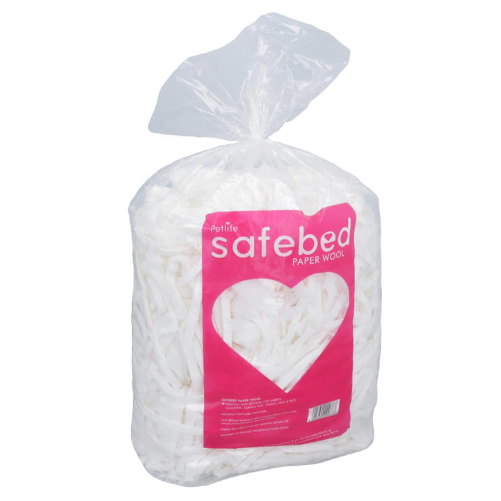 AB Tools Safe Bed Papierwolle, Tierstreu, Nisthammer, Kaninchen, Rennmaus, 2 kg Beutel
