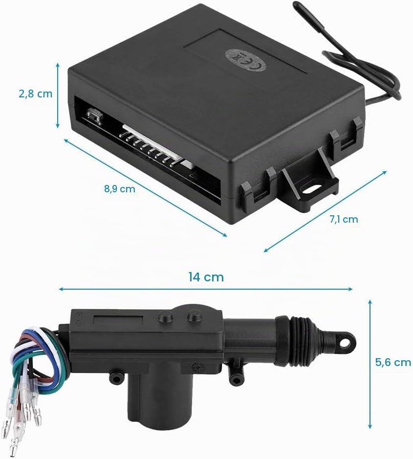 Ejoyous Universal Auto Türschloss Keyless Entry System Zentralverriegelung Fernbedienung Kit mit 4 S
