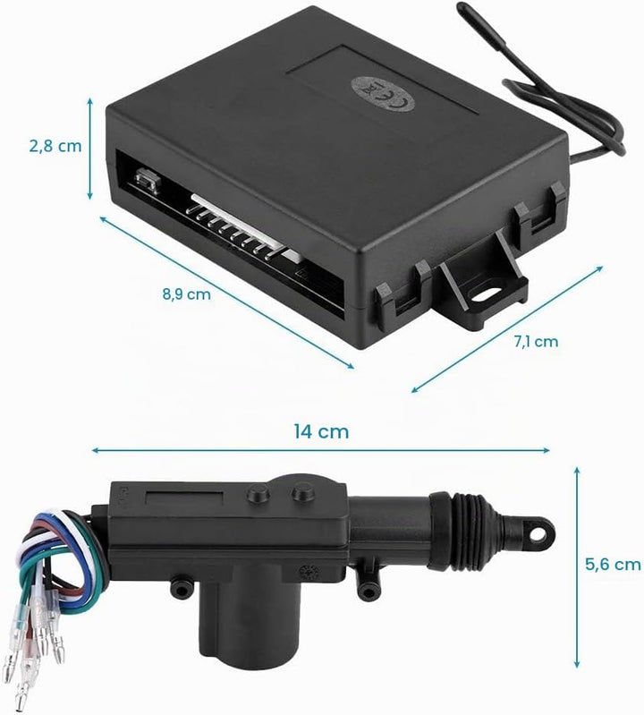 Ejoyous Universal Auto Türschloss Keyless Entry System Zentralverriegelung Fernbedienung Kit mit 4 S