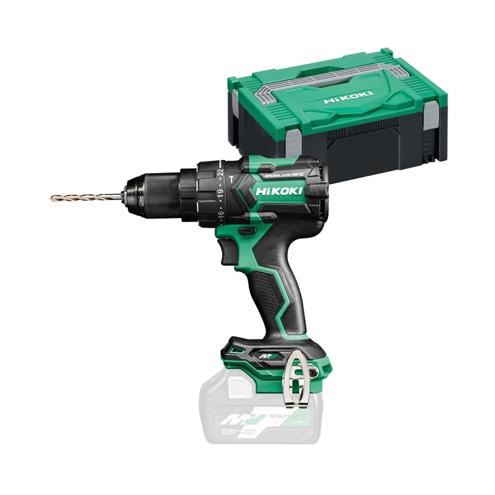 HiKOKI Akku-Schlagbohrschrauber - 36 V - 155 Nm, Brushless, 13 mm Metall Schnellspannbohrfutter, 22