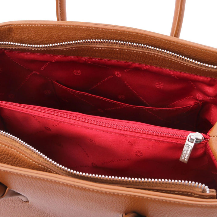 Tuscany Leather Camelia Ledertasche Cognac, Cognac
