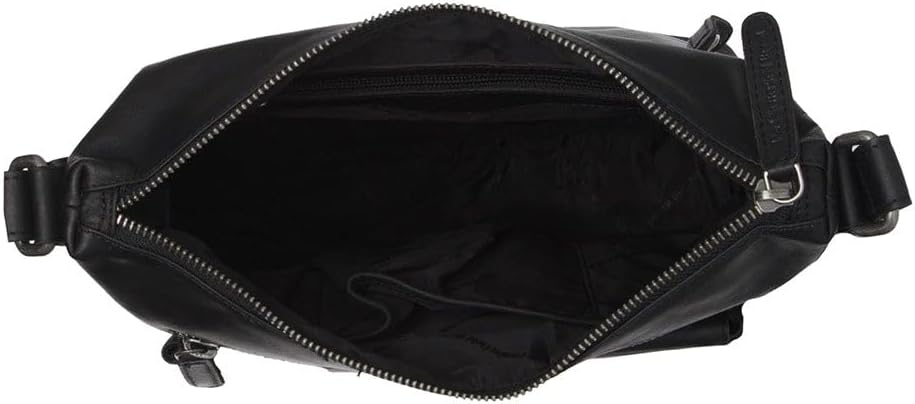 The Chesterfield Brand Hailey - Schultertasche Leder 24 cm Schwarz, Schwarz