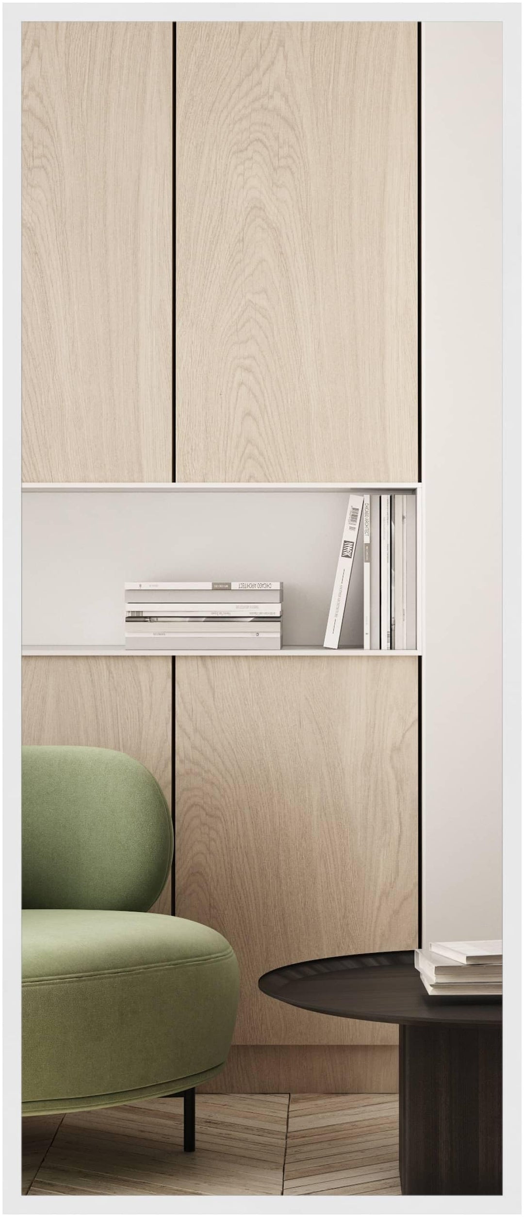 nielsen HOME Wandspiegel Oslo, Weiss, ca. 50x70 cm Weiss 50 x 70 cm, Weiss 50 x 70 cm