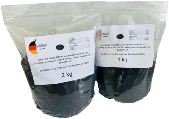 Aktivkohlepellets 4mm abgepackt in verschiedenen Einheiten Exklusive Herstellung und Lieferung durch