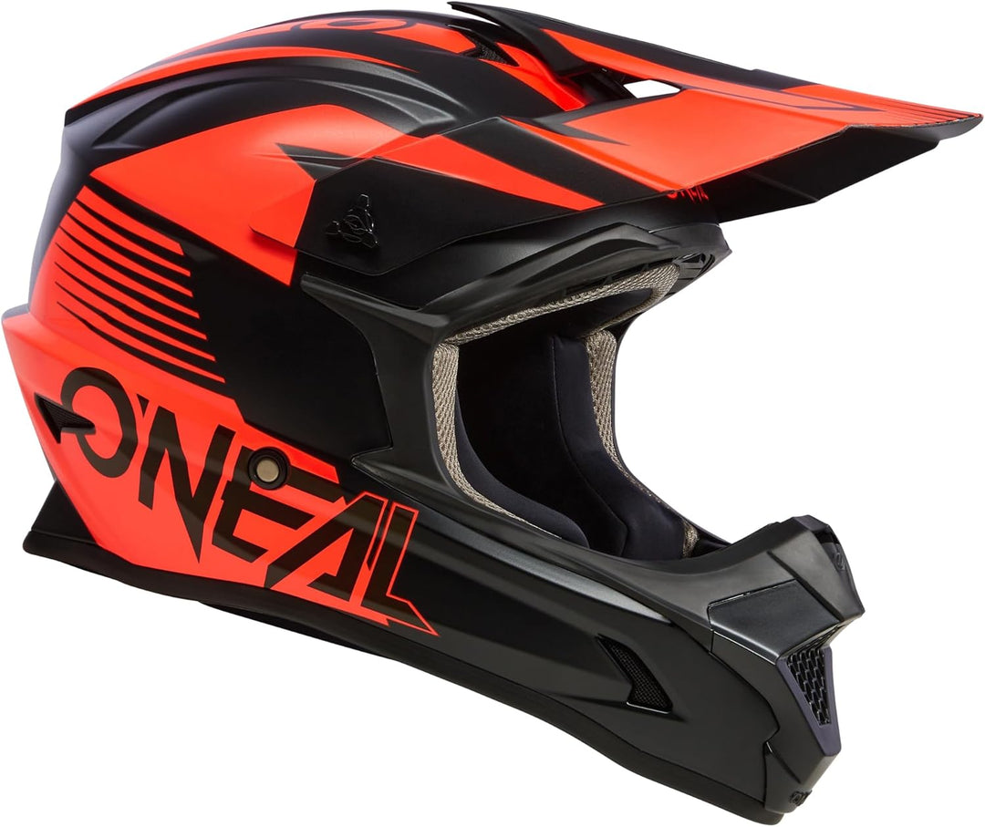 O'NEAL 3SRS Helm ATTACK Schwarz/Weiss XS Schwarz/Rot, XS Schwarz/Rot