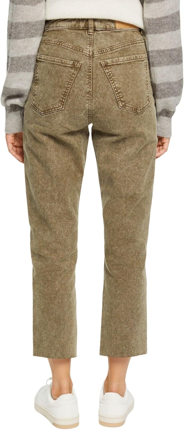 ESPRIT Damen Hose, 350/Khaki Green