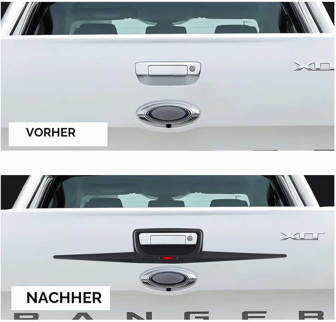 JHCHAN Heckklappenabdeckung Hintere Türgriffverkleidung für Ford Ranger Wildtrak T6 T7 T8 2012-2022