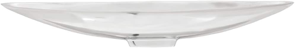 vidaXL Obstkorb Silber 53 x 9 x 10 cm Aluminium, Wohnzimmer, moderne Deko-Einlagen, Aluminium Skulpt