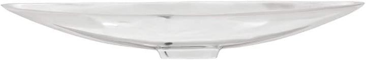vidaXL Obstkorb Silber 53 x 9 x 10 cm Aluminium, Wohnzimmer, moderne Deko-Einlagen, Aluminium Skulpt