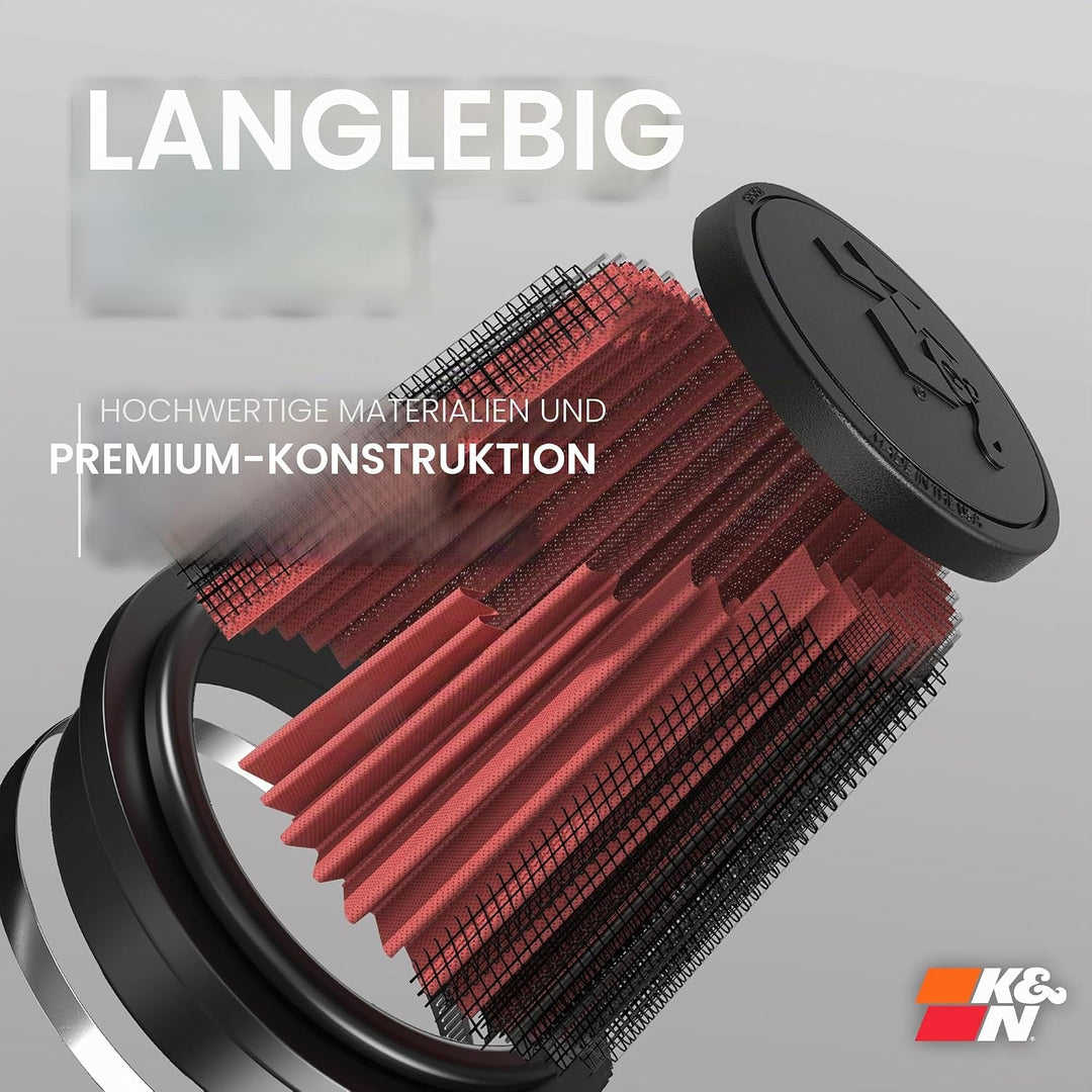 K&amp;N E-3441 Waschbarer und wiederverwendbarer KFZ Custom Luftfilter