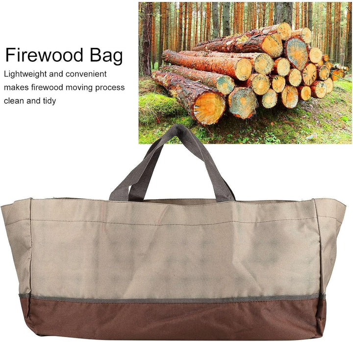 Logging Bag, Brennholz-Tragetasche Log Charcoal Tote Transport Carrier Grosse Kapazität Wasserdicht