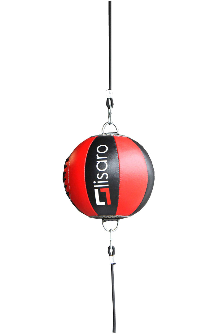 lisaro Leder Doppelendball/Durchmesser ca. 25cm inkl. 2 elastischen Spanngurten ca. 100cm lang schwa