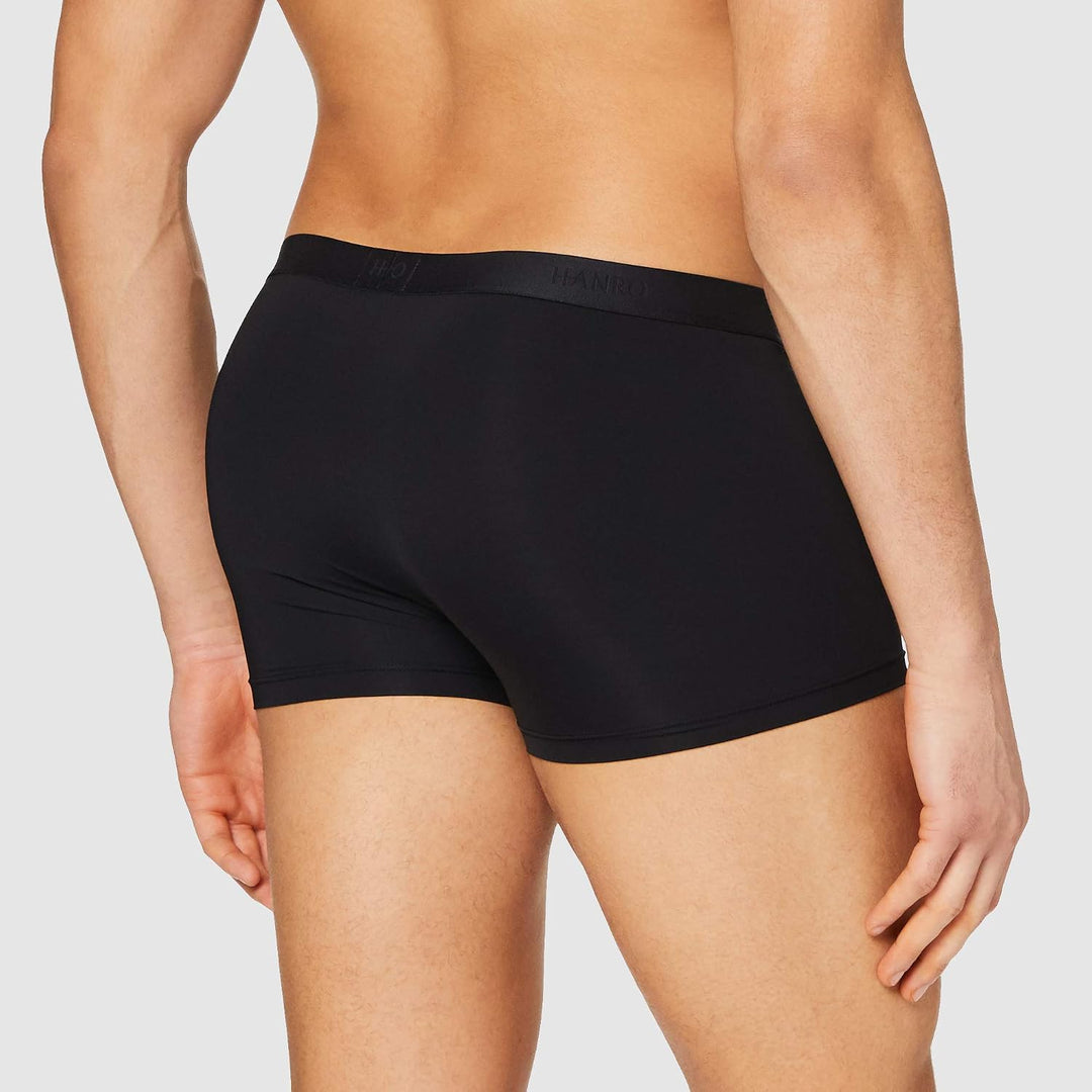 Hanro Herren Micro Touch Boxer Briefs M Schwarz (Black 0199), M Schwarz (Black 0199)