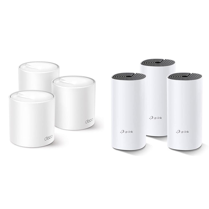 TP-Link Deco X50 Mesh WLAN Set 3 Pack & Deco M4 Mesh WLAN Set 3er Pack, AC1200 Dual Band Router & Re