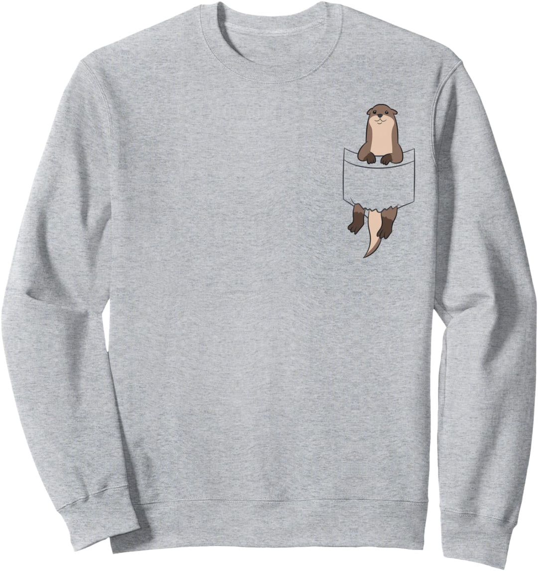 Otter in der Tasche Seeotter Liebe Otter Sweatshirt