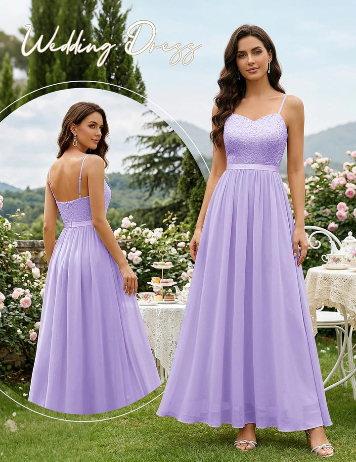 DRESSTELLS Abendkleider Elegant für Hochzeit Festlich Ballkleid Damen Lang Brautkleid Standesamt Bra