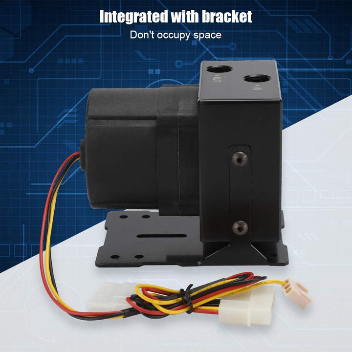 VBESTLIFE Computer-Wasserkühlungspumpe, DC 12V 1.8A Integrierte PC-Wasserpumpe mit Halterung für 120