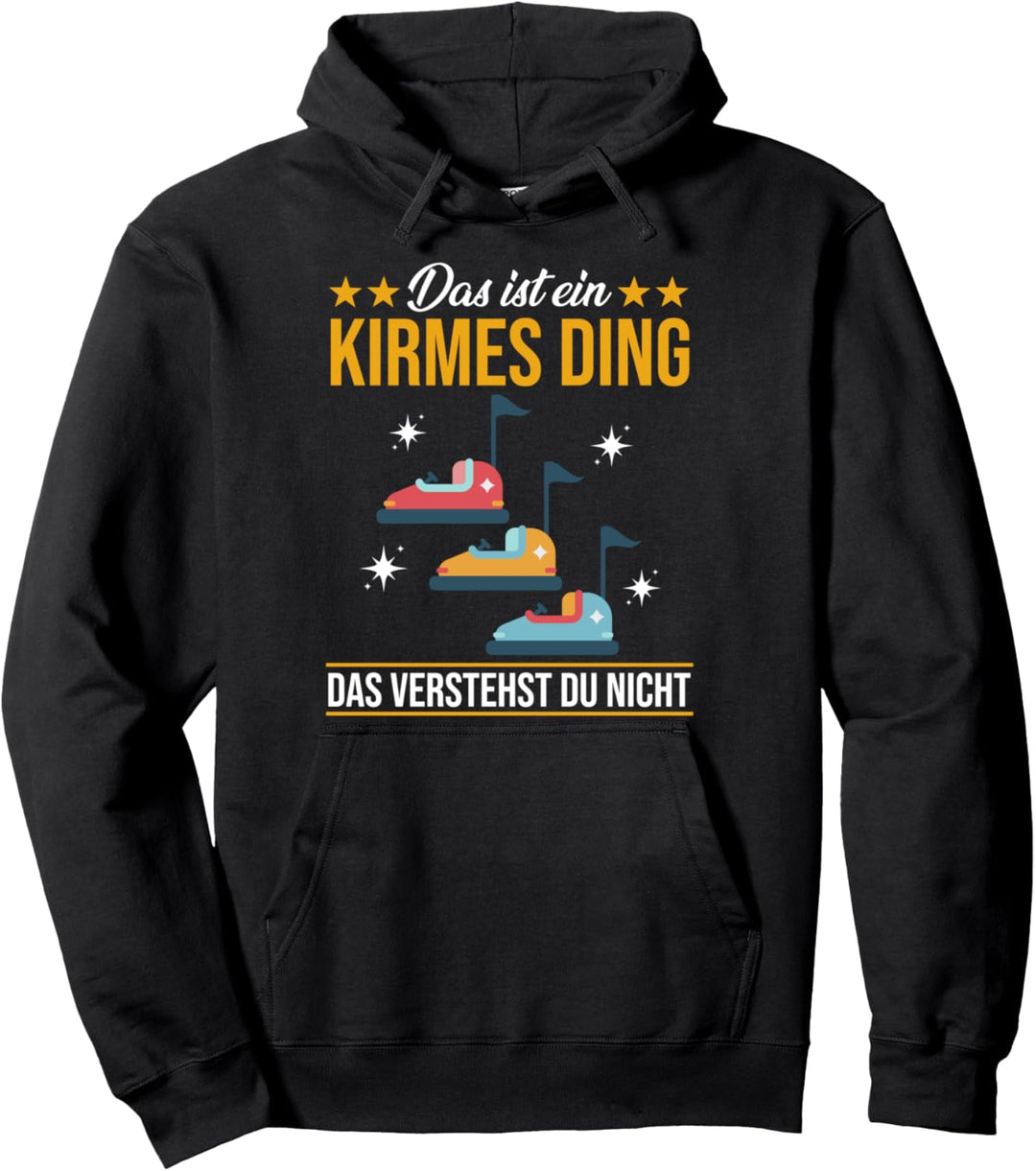 Jahrmarkt Kirmes Riesenrad Autoscooter Pullover Hoodie