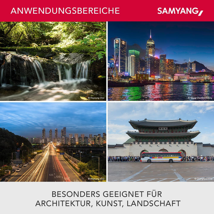 SAMYANG 7810 35/1,5 Objektiv Video DSLR II Canon EF manueller Fokus Videoobjektiv 0,8 Zahnkranz Gear