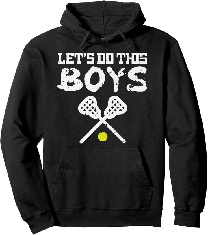 Lässt das machen Jungs Lacrosse Cool Lax Spieler Team Trainer Männer Pullover Hoodie