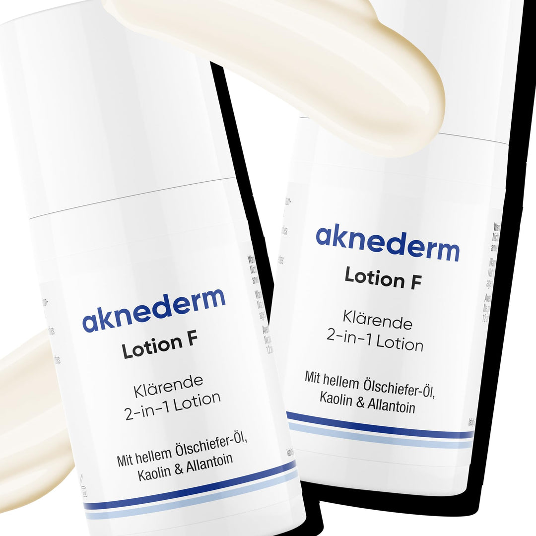 Aknederm Lotion F Pflegelotion gegen Hautunreinheiten, 60 ml Lotion 30 ml (2er Pack), 30 ml (2er Pac