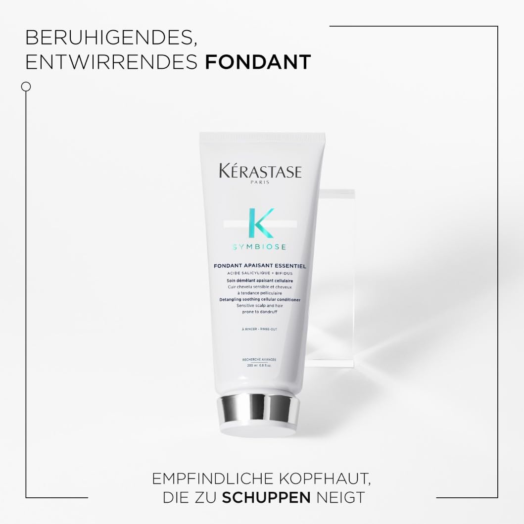 Kérastase, Symbiose, Anti-Schuppen Pflegeroutine mit Shampoo und Pflegespülung, Für empfindliche, tr