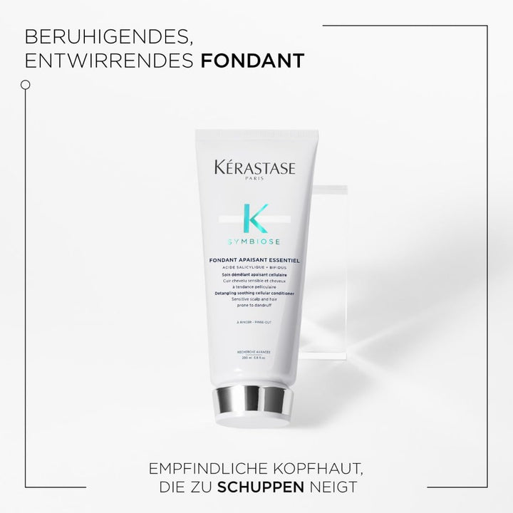 Kérastase, Symbiose, Anti-Schuppen Pflegeroutine mit Shampoo und Pflegespülung, Für empfindliche, tr