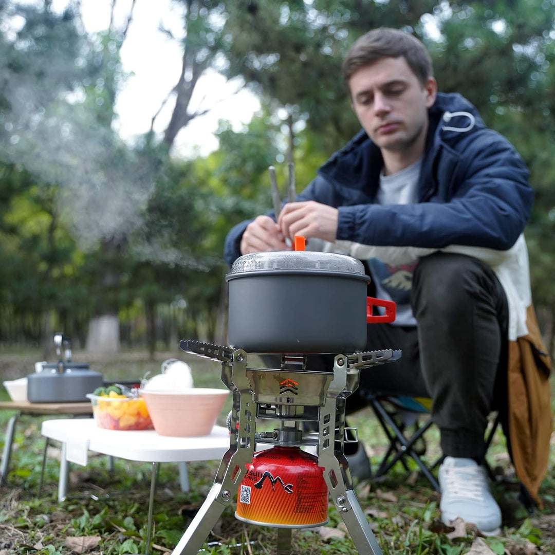 Bulin Camping Kochgeschirr Outdoor Ausrüstung Camping Topf 1-4 Personen Wandern Rucksackreisen Gear