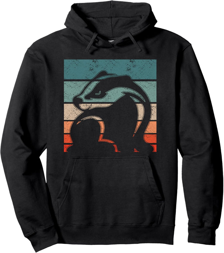 Retro Honigdachs Ratel - Vintage Honigdachs Pullover Hoodie