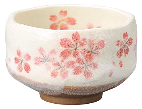 Mino Ware Japanese Matcha Bowl Chawan Heian Sakura Dia9.4cm