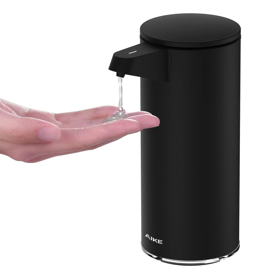AIKE Seifenspender Automatisch Edelstahl mit Sensor Infrarot, 280ml Berührungsloser Automatischer Se