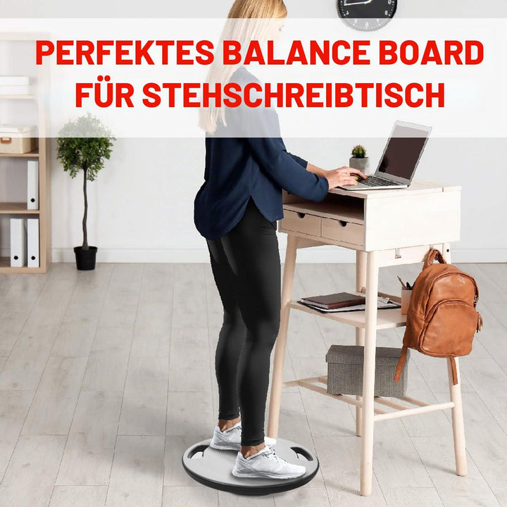 Yes4All Balance Board inkl, Wackelboard Sport mit Griff und Rutschfester Oberfläche; Wackelbrett Bal