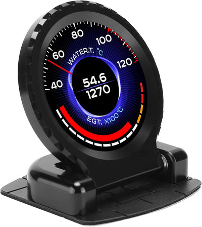 Obd2 Anzeige, Smart OBD2 Anzeige LCD Turbo Boost Wassertemperatur U/min Öltemperatur Öldruck Voltmet