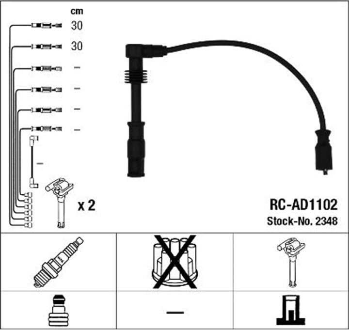 NGK 2348 Zündleitungssatz
