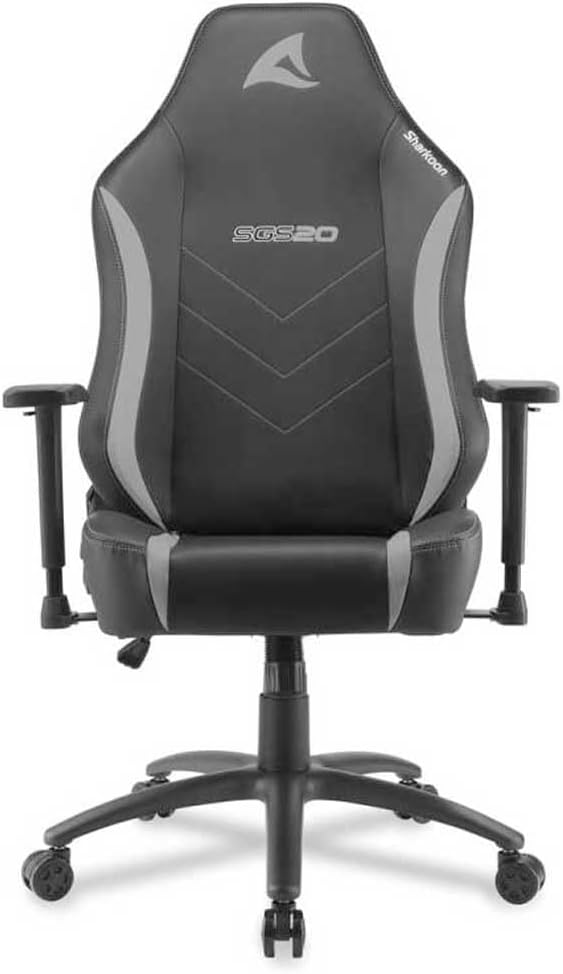 Sharkoon, Kunstleder, Schwarz/Grau Skiller SGS20 Gaming Stuhl, Normal