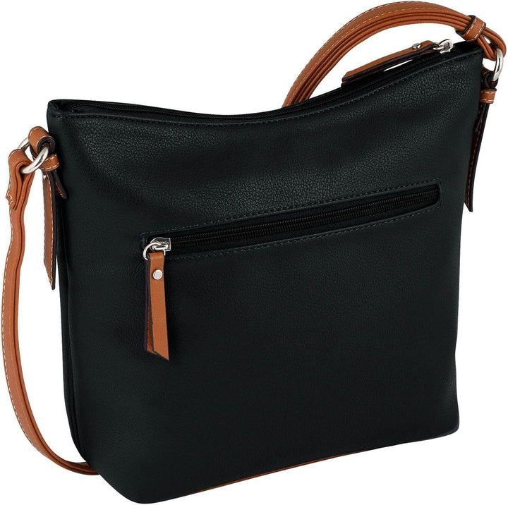 TOM TAILOR bags Novara Damen Umhängetasche Crossbody Bag 28 x 8,5 x 25 Schwarz, 28 x 8,5 x 25 Schwar