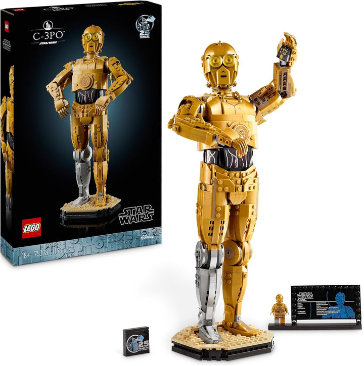 LEGO Star Wars C-3PO B, baubarer Droide, Modell zum Sammeln, Bauen und Ausstellen, nostalgische Gesc