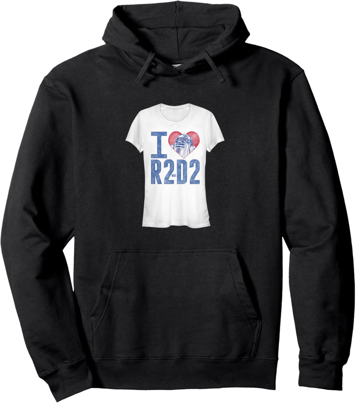 Star Wars I Heart R2-D2 Color Crayon Pullover Hoodie