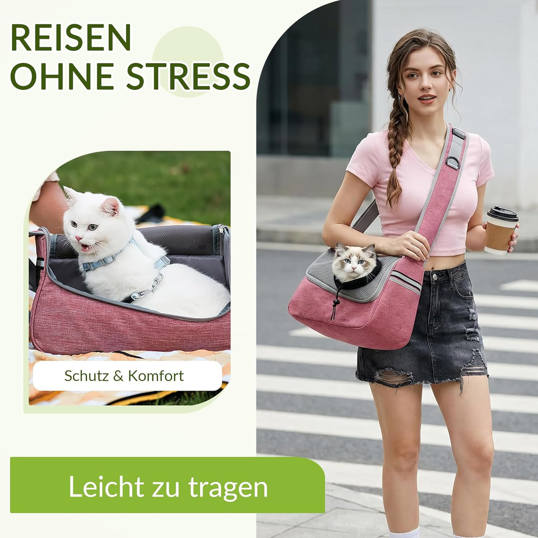 ALLSOPETS Hundetasche Tragetuch Hund Schultertasche Katzentragetasche Haustiere Tasche für Katzen un