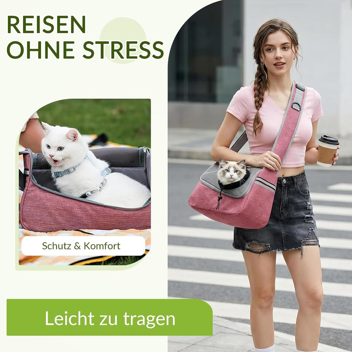 ALLSOPETS Hundetasche Tragetuch Hund Schultertasche Katzentragetasche Haustiere Tasche für Katzen un