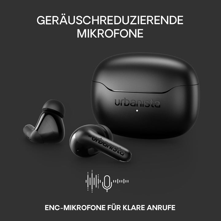 Urbanista Kabellose Bluetooth Kopfhörer In Ear, Noise Cancelling InEar und Multipoint-Verbindung, 32
