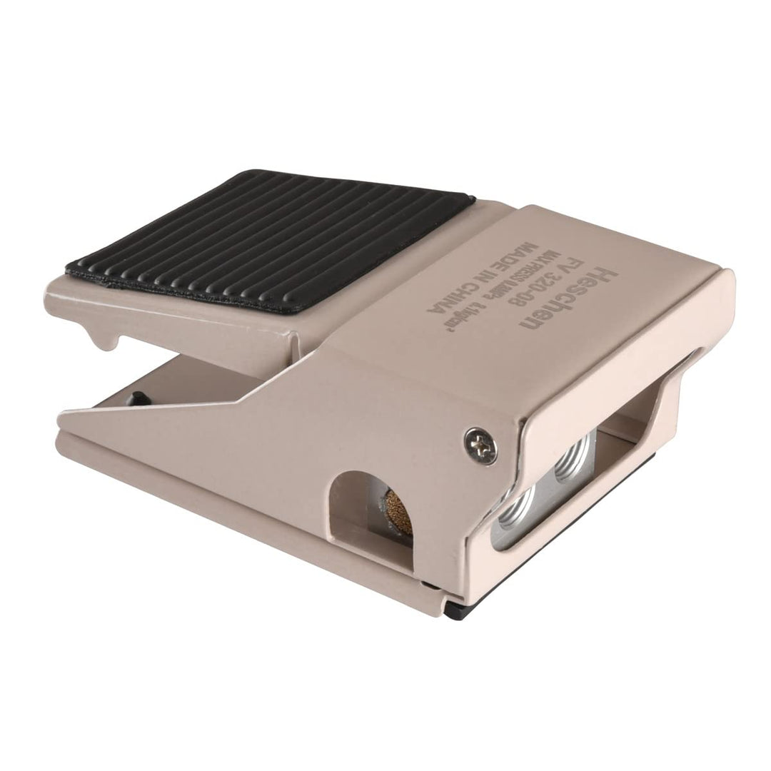 Heschen Pneumatischer Fusspedalschalter, FV-320, Tastschalter, PT1/4"-Gewinde (12mm), 3-Wege/2-Posit