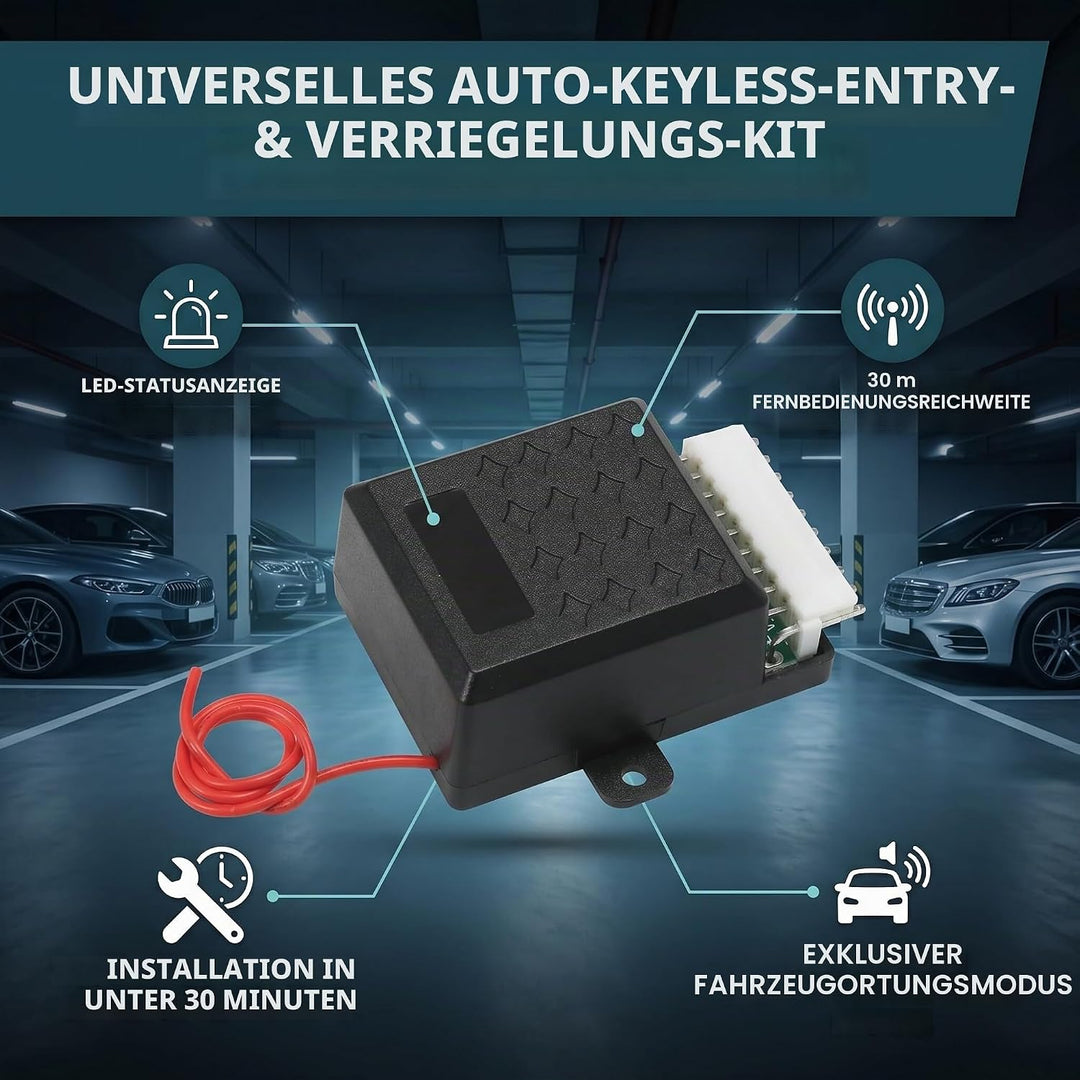 Shkalacar 12V Universal Auto Zentralverriegelung,Zentralverriegelung Türschloss Fahrzeug Schlüssello